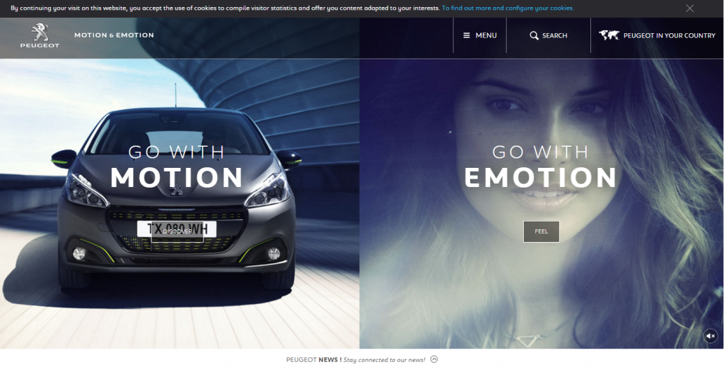 Peugeot official site