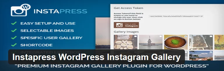 WordPress Plugin Instapress WordPress Instagram Gallery