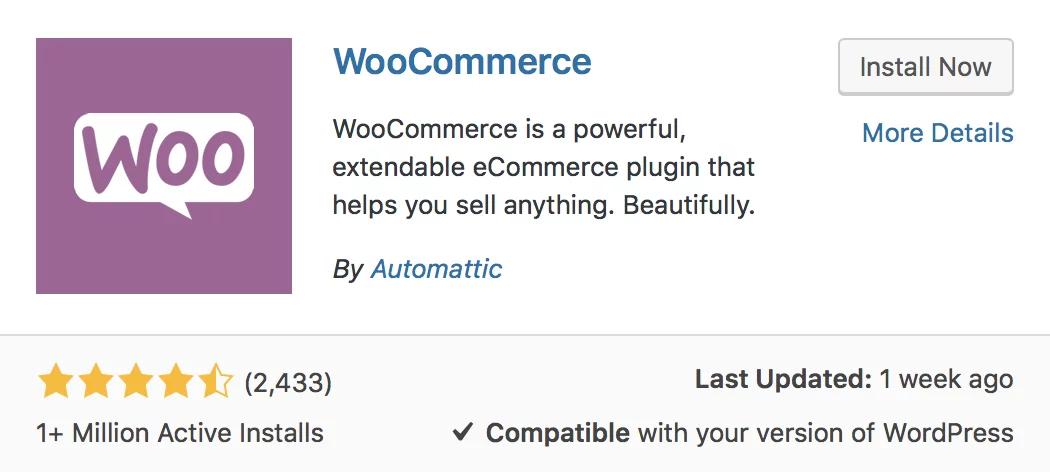 WooCommerce Installation and Activation