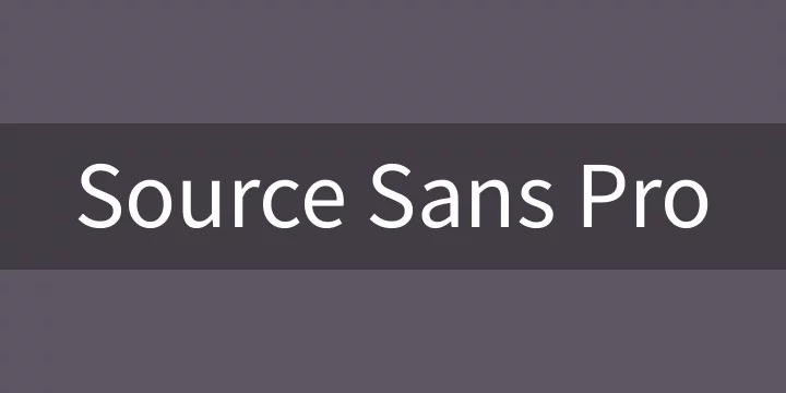 Source Sans Pro google font