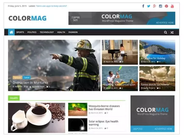 Free WordPress Themes for 2019 - ColorMag