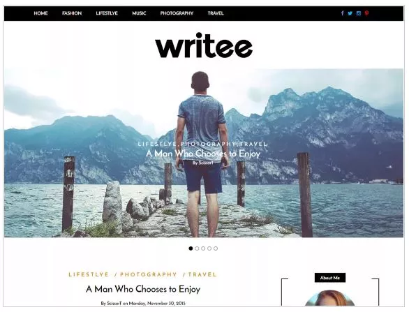 Free WordPress Themes for 2019 - Writee