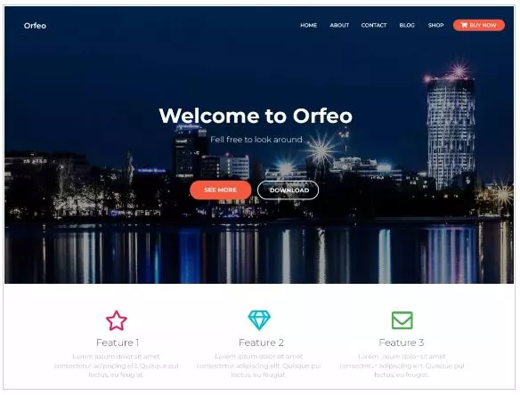 Free WordPress Themes for 2019 - Orfeo