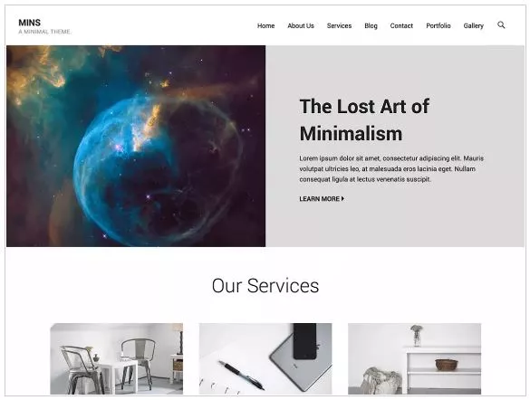 Free WordPress Themes for 2019 - Mins