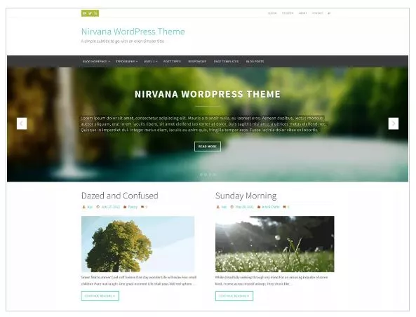 Free WordPress Themes for 2019 - Nirvana