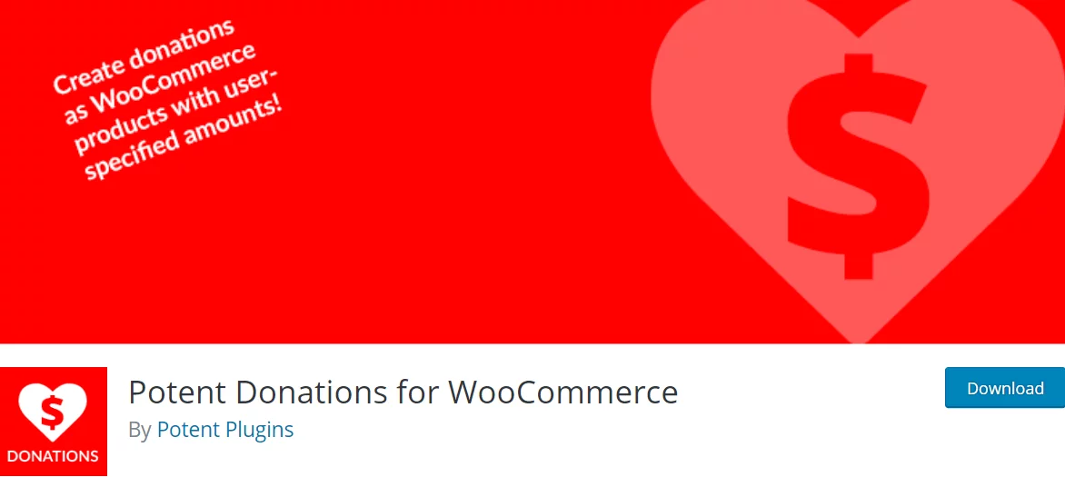 potent donations for woocommerce Free WordPress Donation Plugin