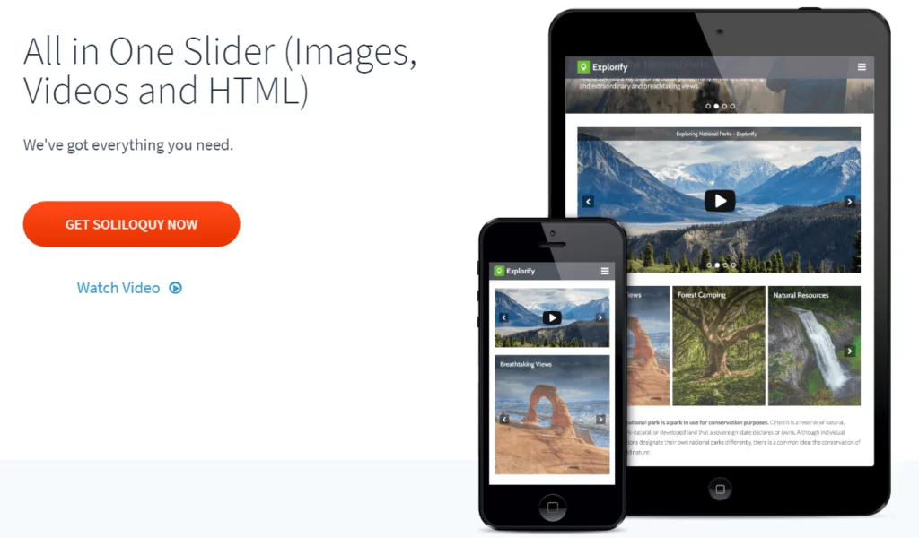 Soliloquy Here is the link for Slider by 10Web from the Official WordPress Plugin Repository.