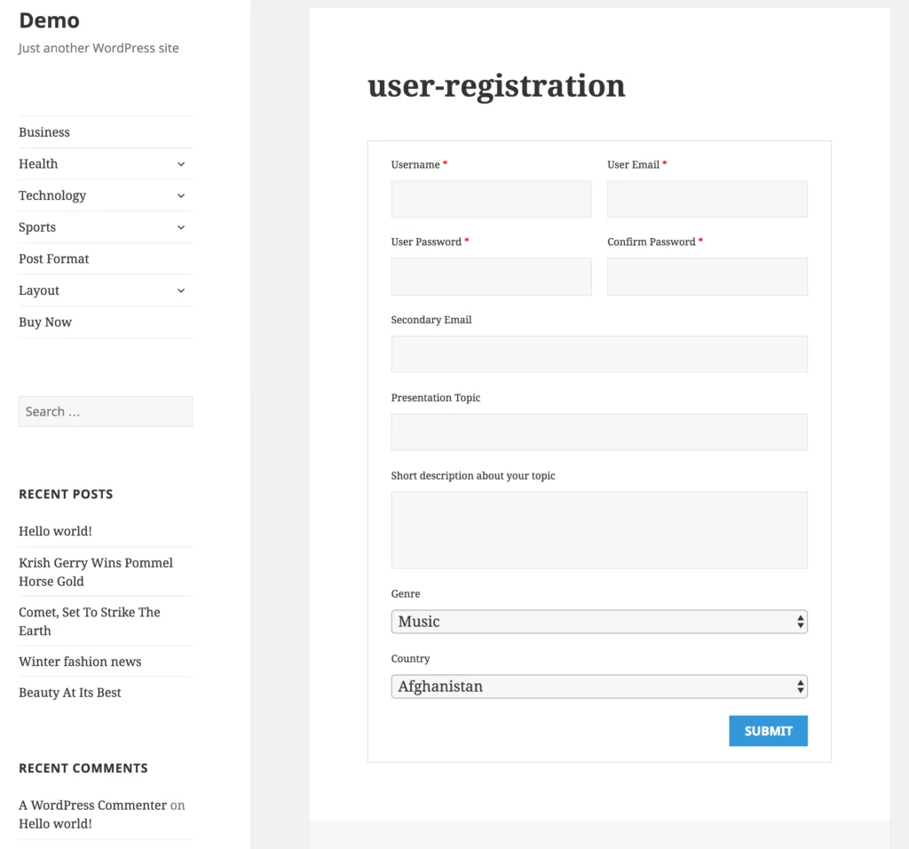 user-registration-form How to Enable User Registration