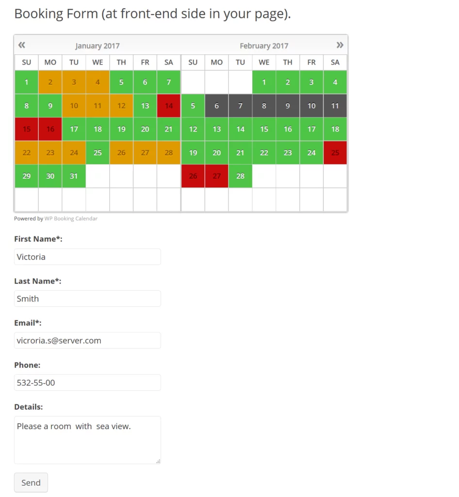 Booking Calendar-screen WordPress Booking Plugins