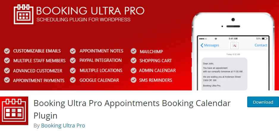 Booking-Ultra-Pro WordPress Booking Plugins