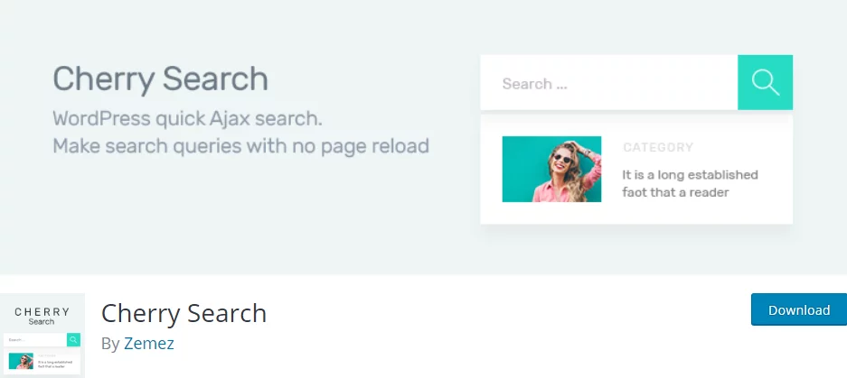 Cherry Search WordPress search plugins