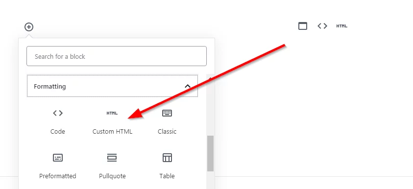 Custom HTML Block Embed Google Form In WordPress