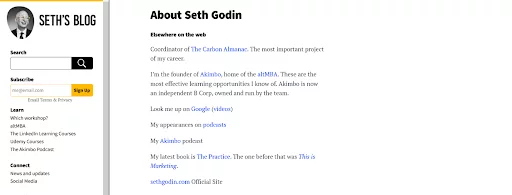 Seth’s Blog