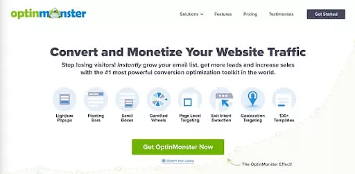 landing page OptinMonster