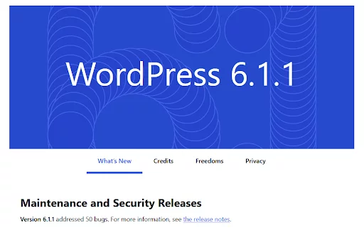 upgrade WordPress version