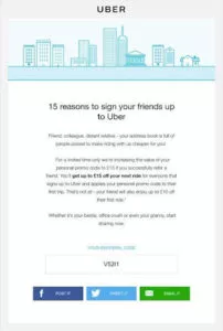 Uber referrals