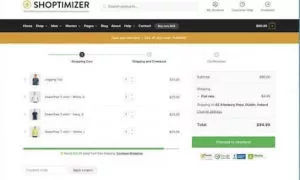 shoptimizer cart page