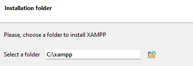 XAMPP default folder