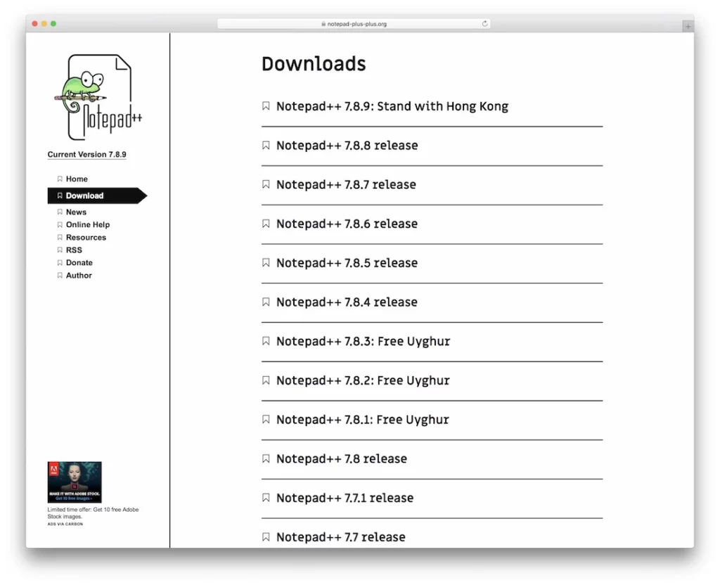 notepad++
