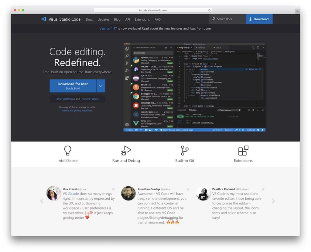 visual studio code editor