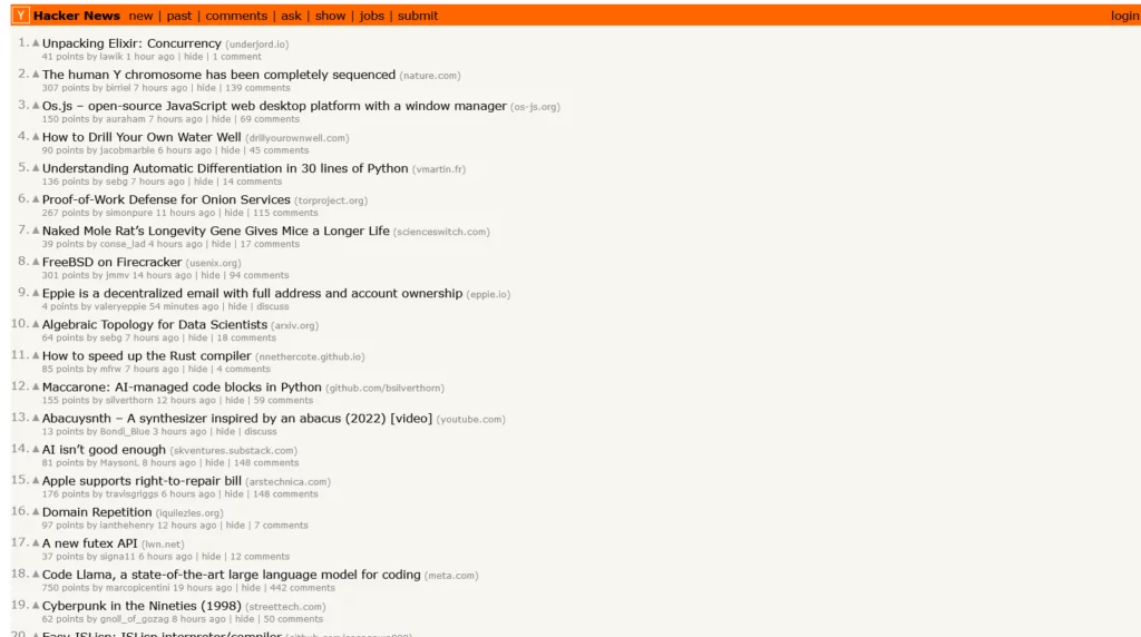 hacker news