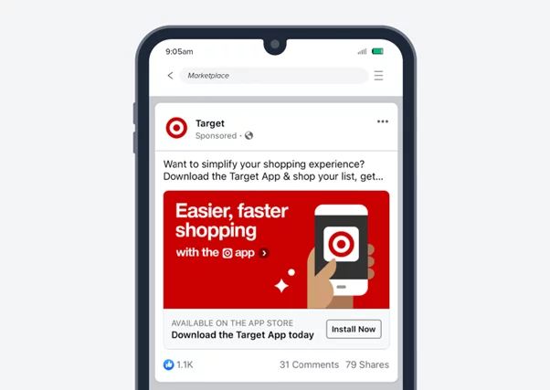 burst campaign for target app