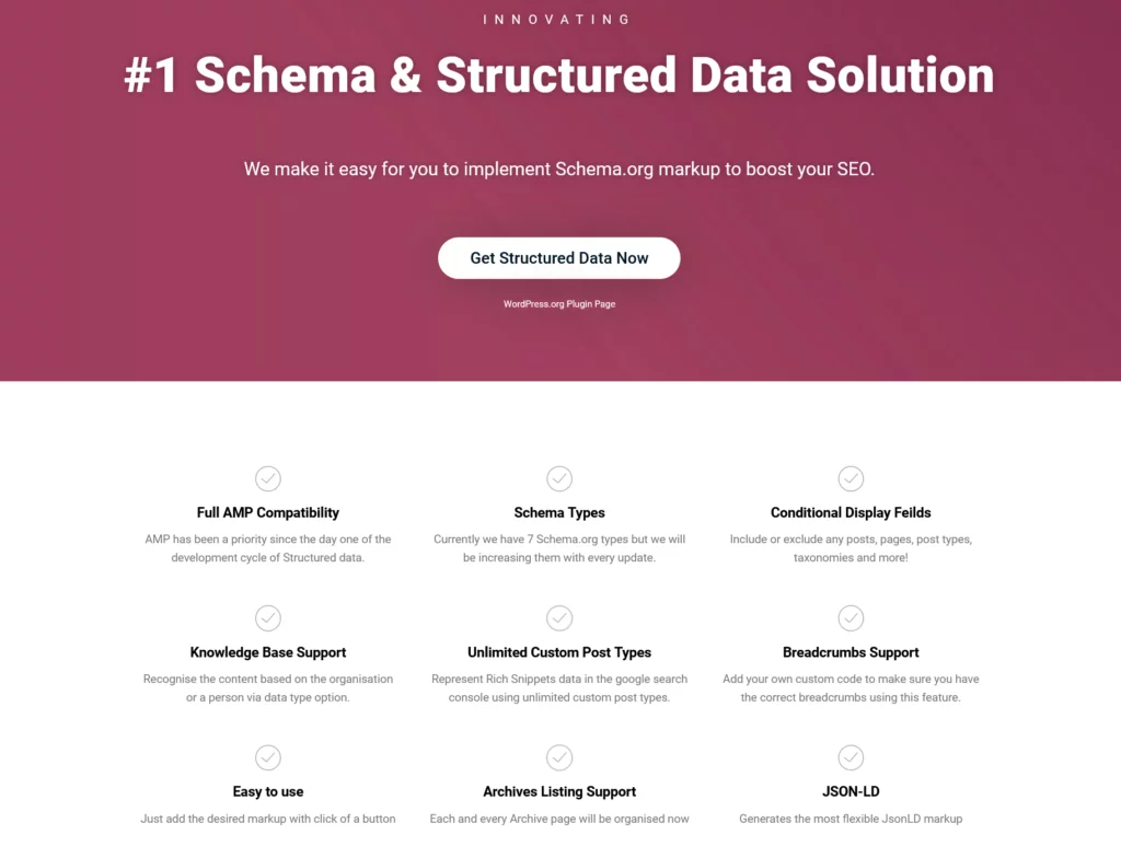 schema & structured data for wp and amp