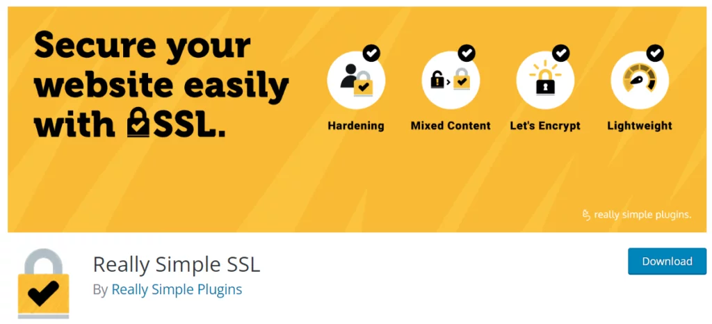 Really simple SSL WordPress plugin