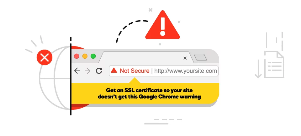 site not secure