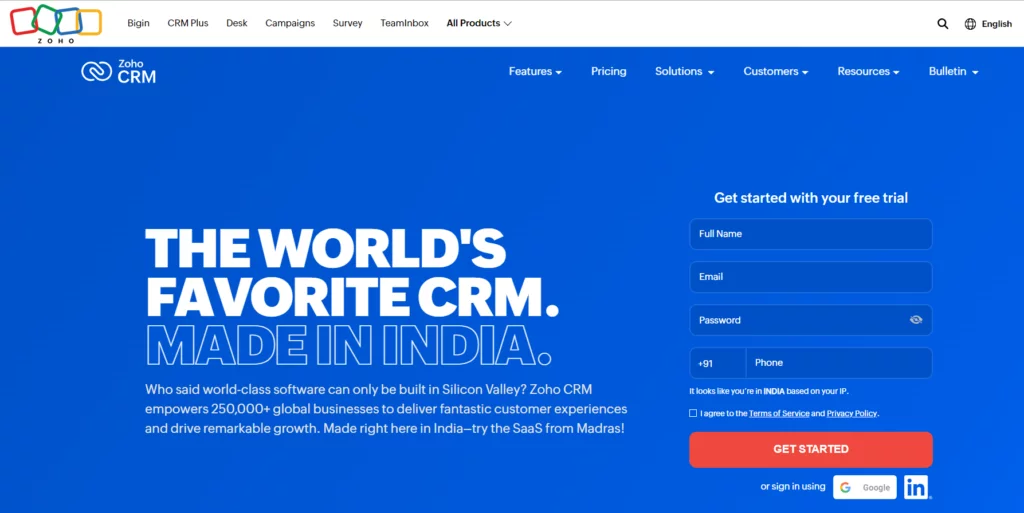 Zoho CRM