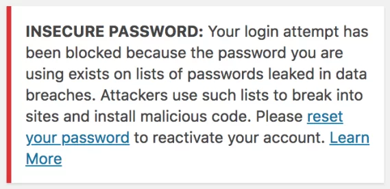 insecure passwords