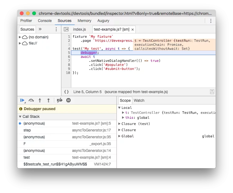 chrome devtools