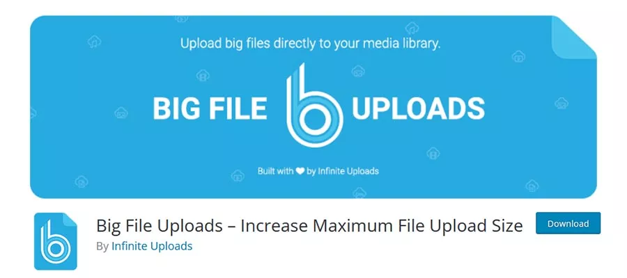 big file uploads wordpress plugin