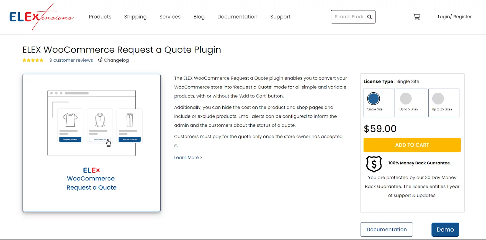 ELEX WooCommerce Request a Quote Plugin