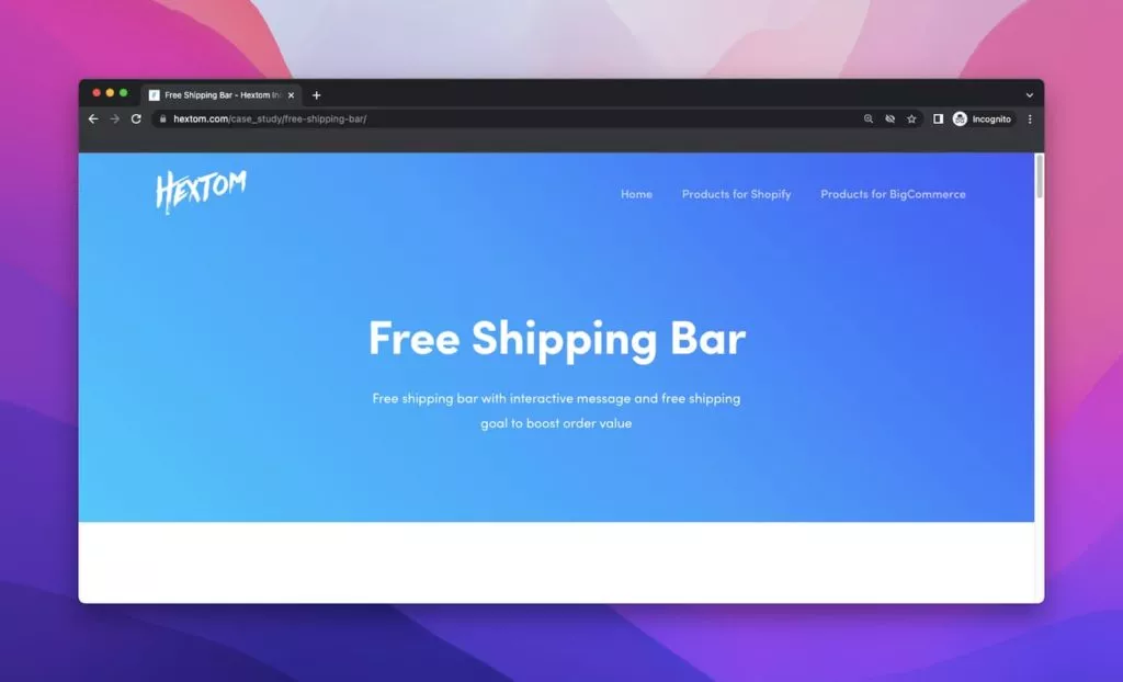 Free Shipping Bar by Hextom - Elevate Your Sales with Smart Shipping Bars