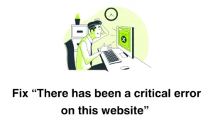 Fix “There has been a critical error on this website”