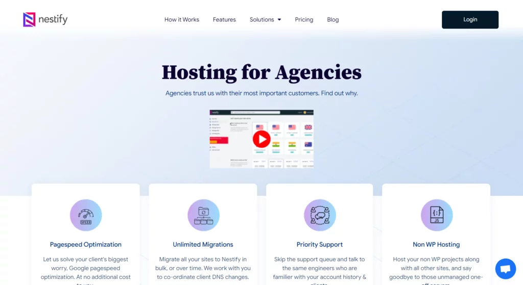 Nestify's Hosting for Agencies