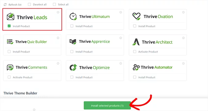 thriveleads alert bar